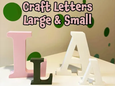 Craft or Sign letters (Large and small) preview