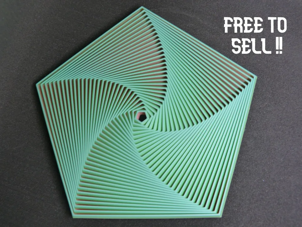pentagon fidget 30 rings (free to sell) large preview