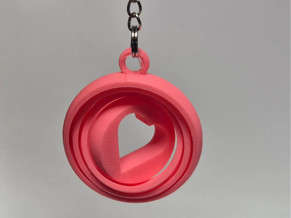 Heart Gyro Fidget Keychain Free to sell preview