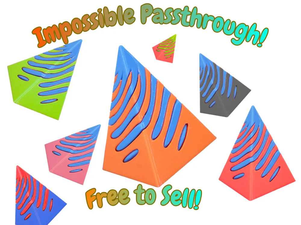 Square Cone Passthrough Fidget Free to Sell! preview
