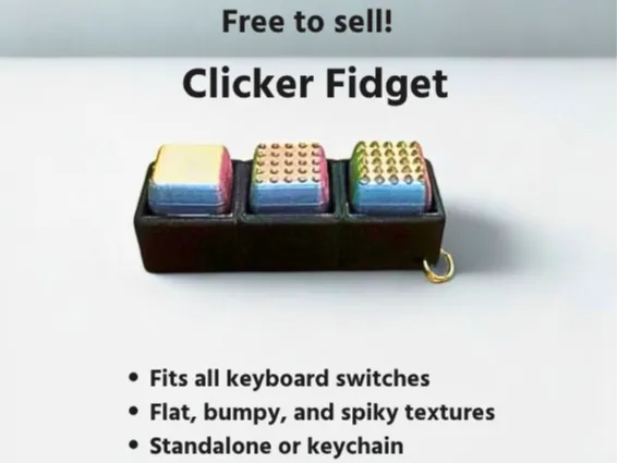 Free-To-Sell Textured Clicker Fidget preview