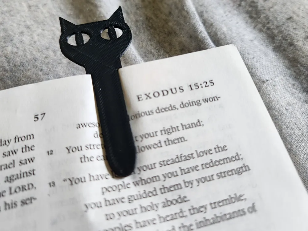 Cat bookmark (free to sell) preview