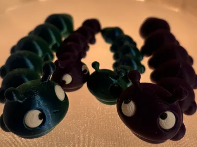 Articulated Caterpillar coloured eyes–free to sell preview