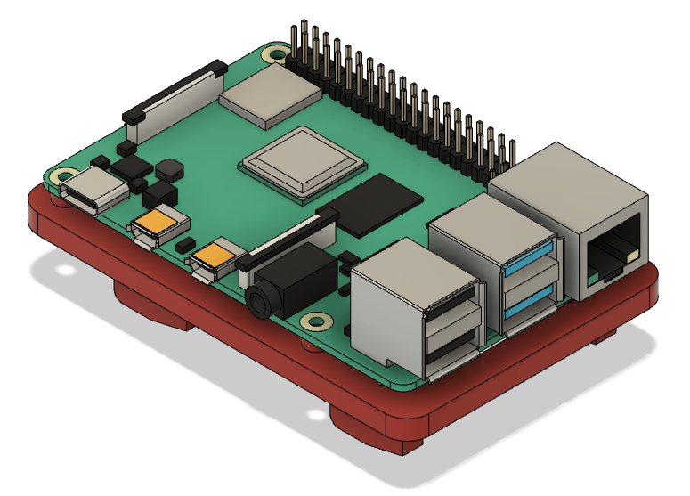 Raspberry PI 4 Mounting Wall Gizmo - ElementSystem Compatible preview
