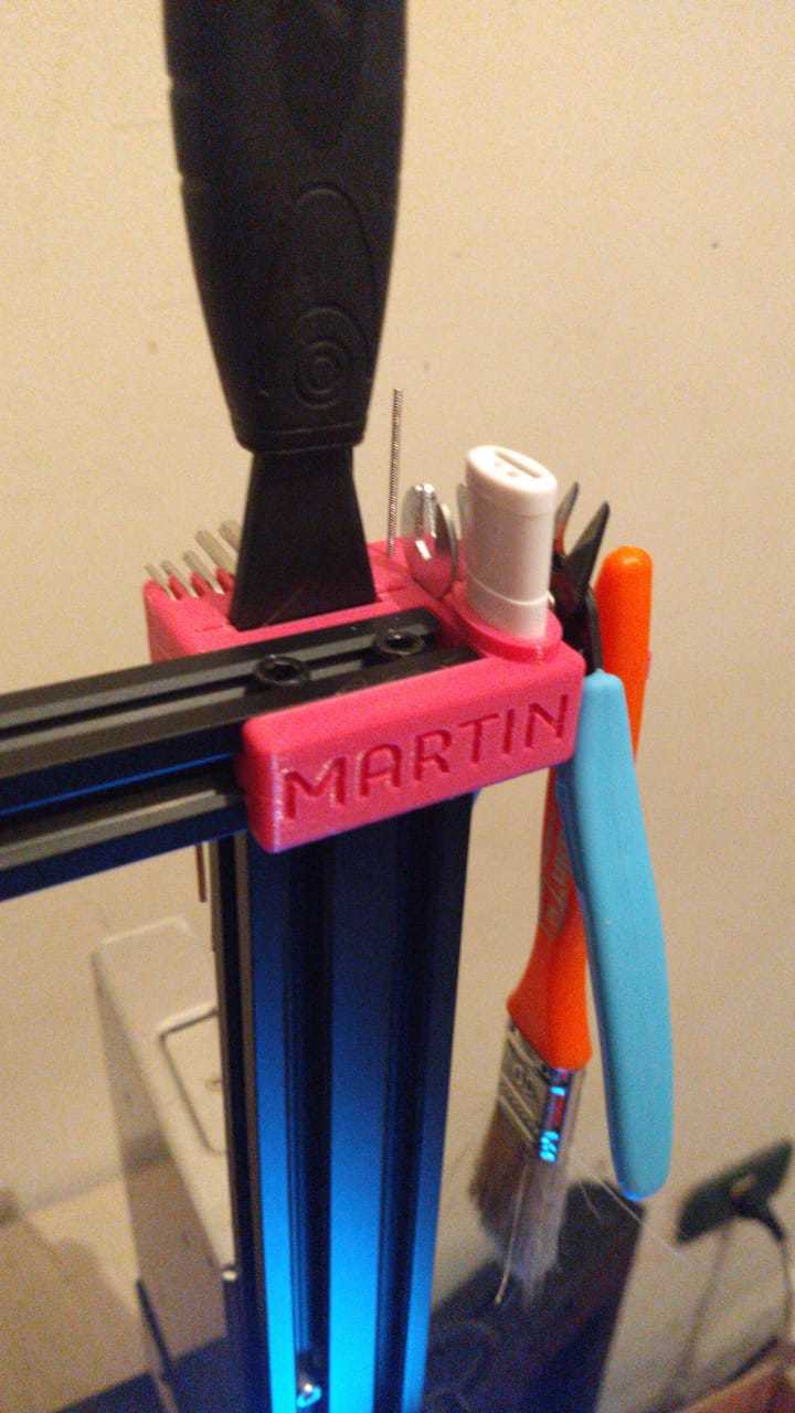 Tool holder module ENDER 3 and 3 PRO stl sldprt editable preview