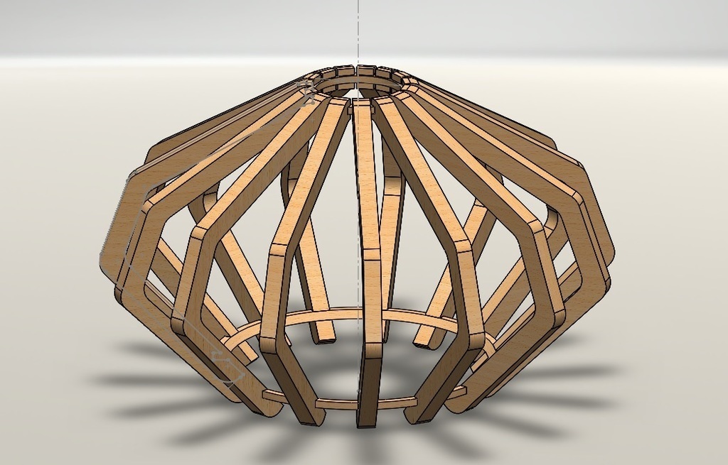 Lamp shade 40mm CNC or 3D printed preview