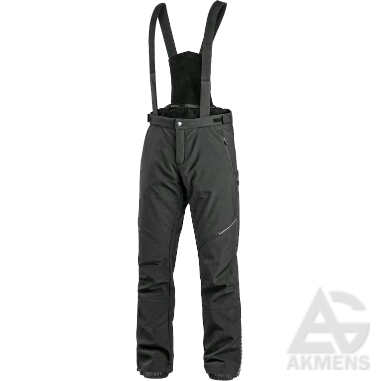 Trousers CXS TRENTON Softshell, winter, black