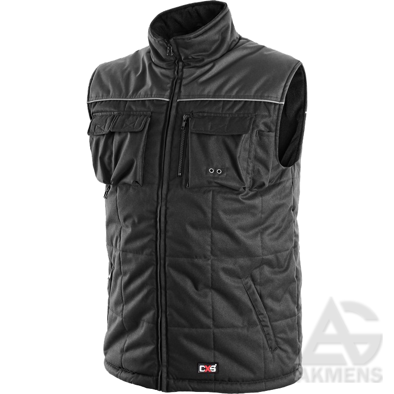 Veste SEATTLE, pašiltinta, melna/pelēka