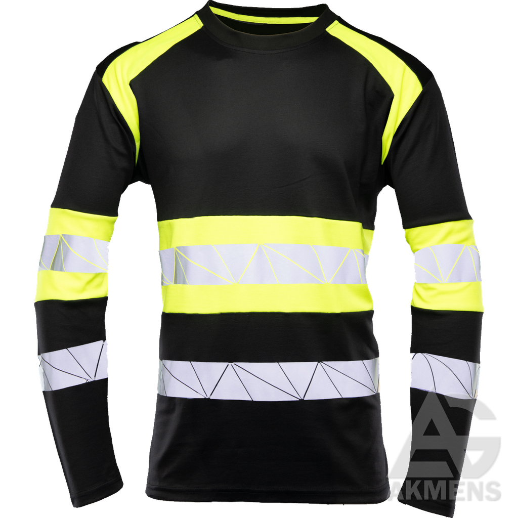 T-Shirt ECO RIVAL, black/yellow