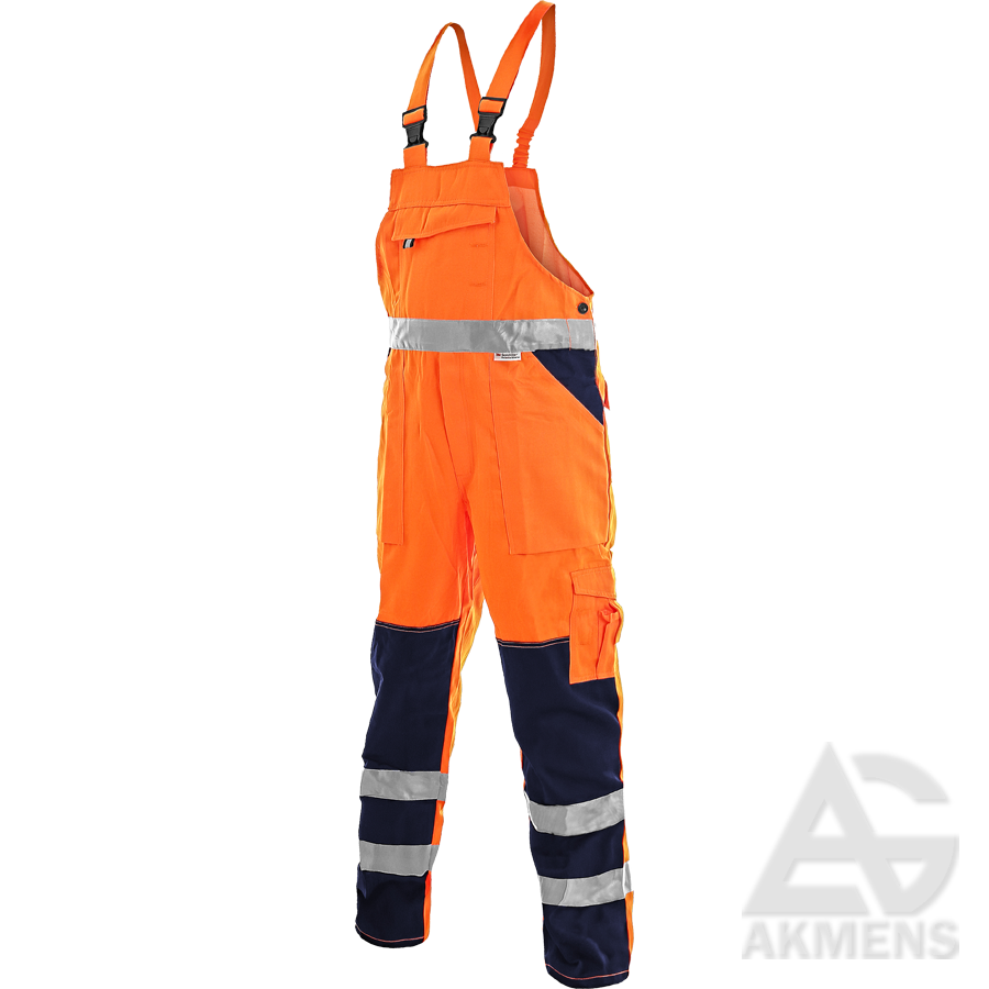 Work Bib Trousers NORWICH, orange (up to 10 business days)
