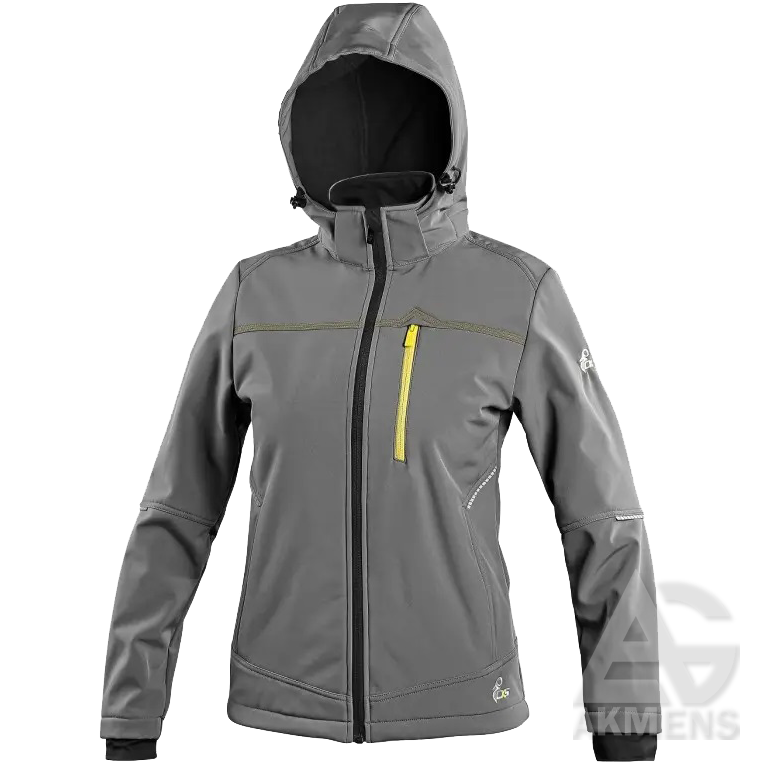 Jacket CXS STRETCH WOMEN Softshell, grey (up to 10 business days)