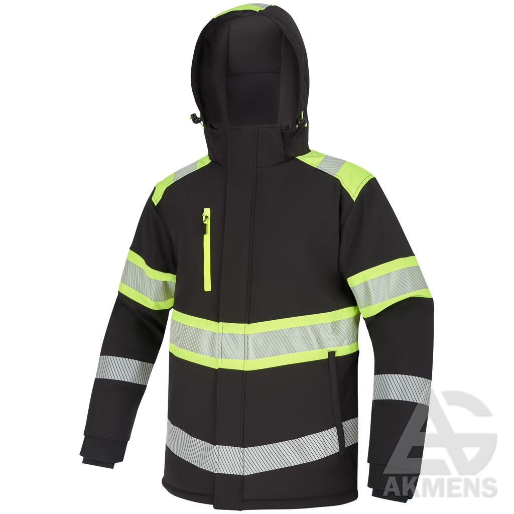 Jacket STEPO MICHIGAN, black/yellow (stretch)
