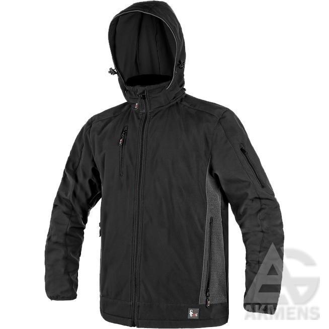 Darba jaka DURHAM Softshell, melna