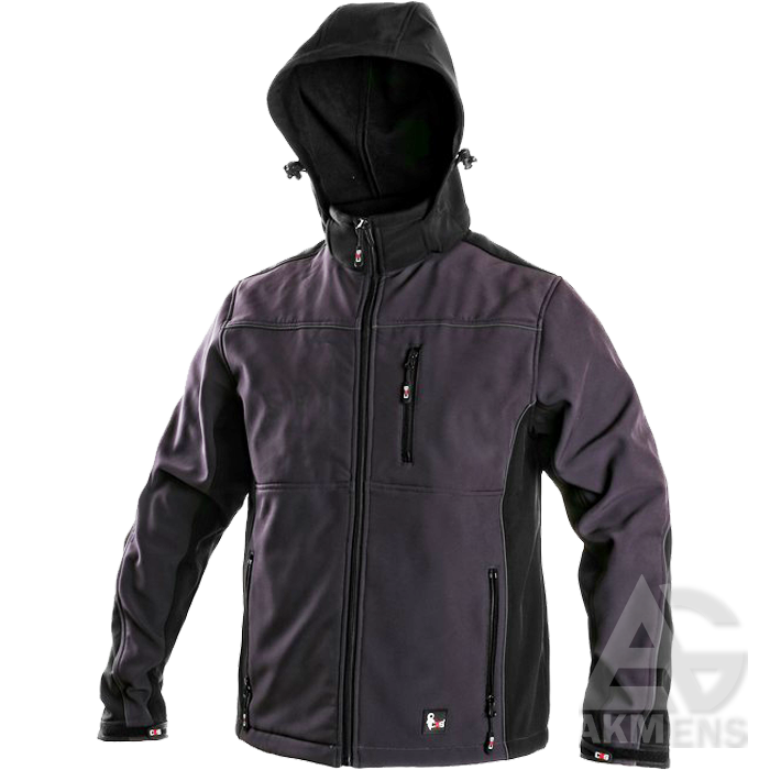 Darba jaka FRANCISCO Softshell, pelēka