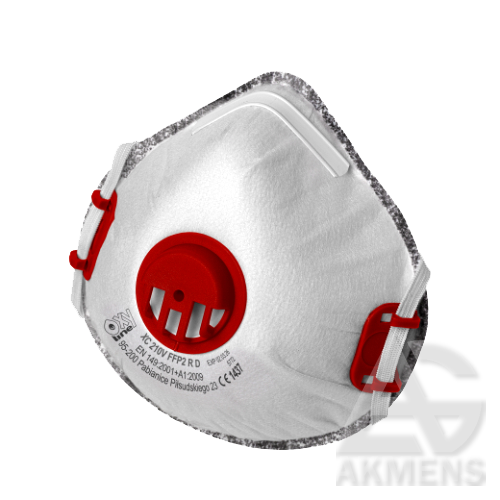 Respirators XC210 V FFP2 R D ar aktīvo ogli