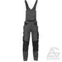 Work Bib Trousers TRONIX DASSY, dark greys