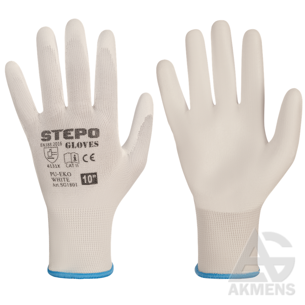 Darba cimdi PU-EKO WHITE