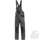 Bib Trousers CXS SOLIS FLEX (stretch), grey