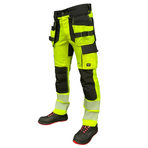 [KD135G/50] Work trousers Pesso URANUS Flexpro KD135, HI-VIS yellow (50)
