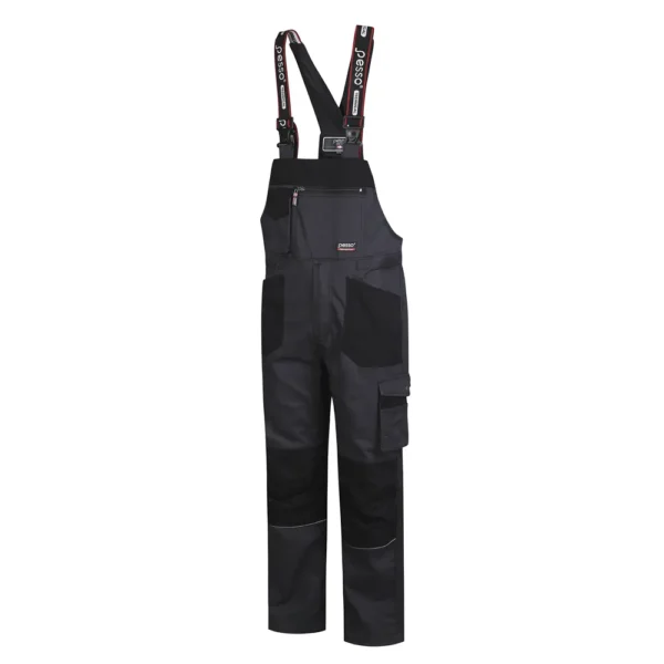 Bib overalls Pesso Twill Stretch, grey