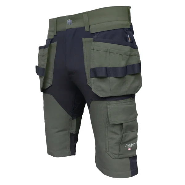[KB125Z/50] Work shorts Pesso TITAN Flexpro, green (50)