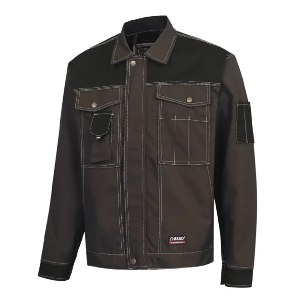 [DSRDN/S] Work jacket Pesso made from extra-durable TWILL fabric, brown (S)