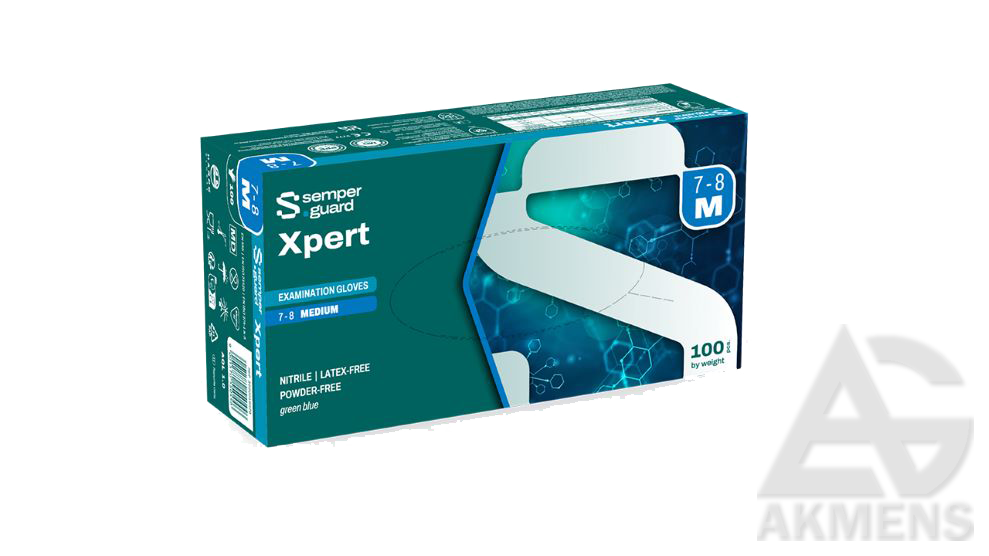 Disposable Gloves SEMPERGUARD XPERT, nitrile, blue