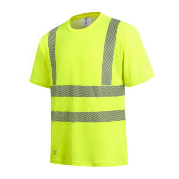 T-shirt Pesso HVMCOT HI-VIS, yellow