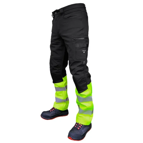 Softshell bikses Pesso MERCURY_G, melna/dzeltena