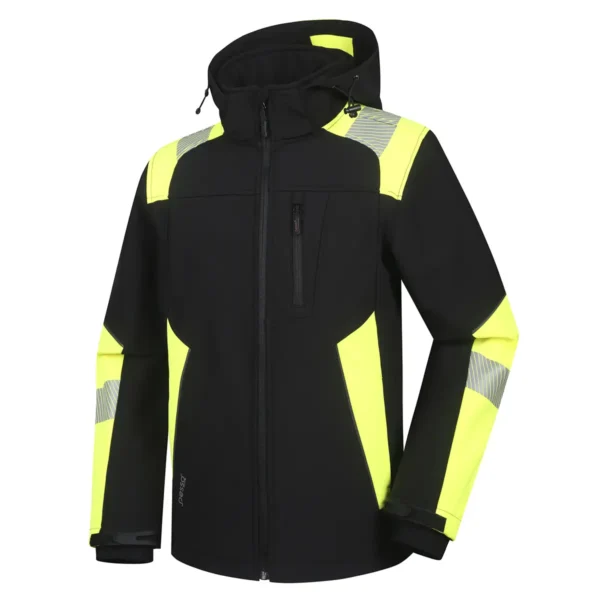 Softshell jacket Pesso ASTRA, black/yellow