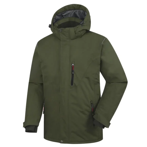 Waterproof warm jacket Pesso Helsinki, green