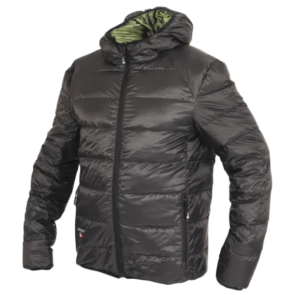 Reversible lightweight jacket Pesso KARLSTAD, black – green
