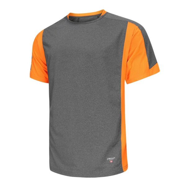[MP205_OR/S] T-shirt Pesso Breeze MP205_OR, grey/orange (S)