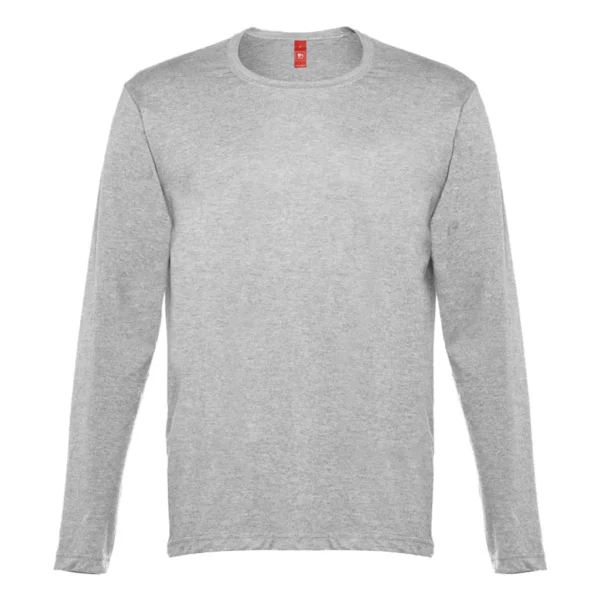 Men's long-sleeve T-shirt, 150 g/m² THC Bucharest, grey